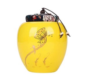 Chinese Retro Porcelain Storage Jars and Tea Tins, Decorative Ceramic Canisters for Tea, Spices or Home Ornaments (K6)
